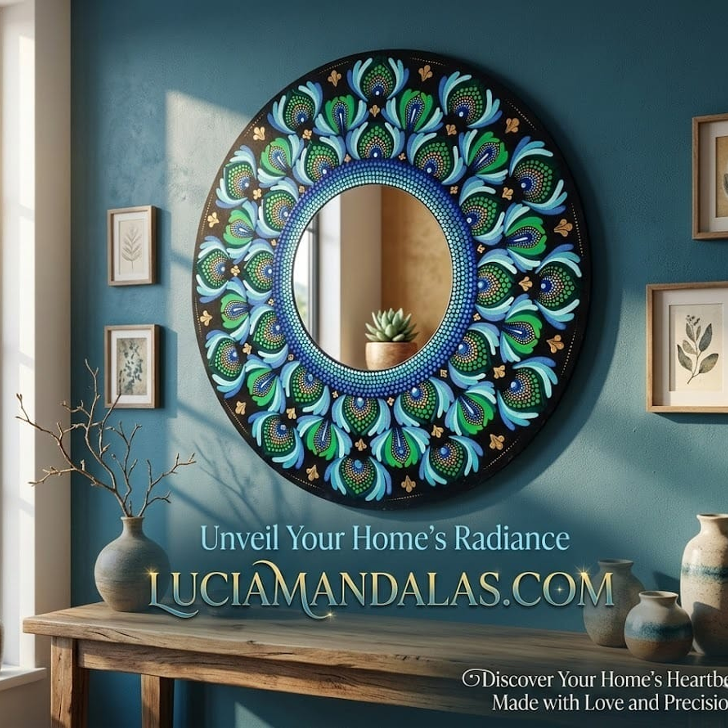 ESPEJO MANDALA AMAZONIA 50 CM 1