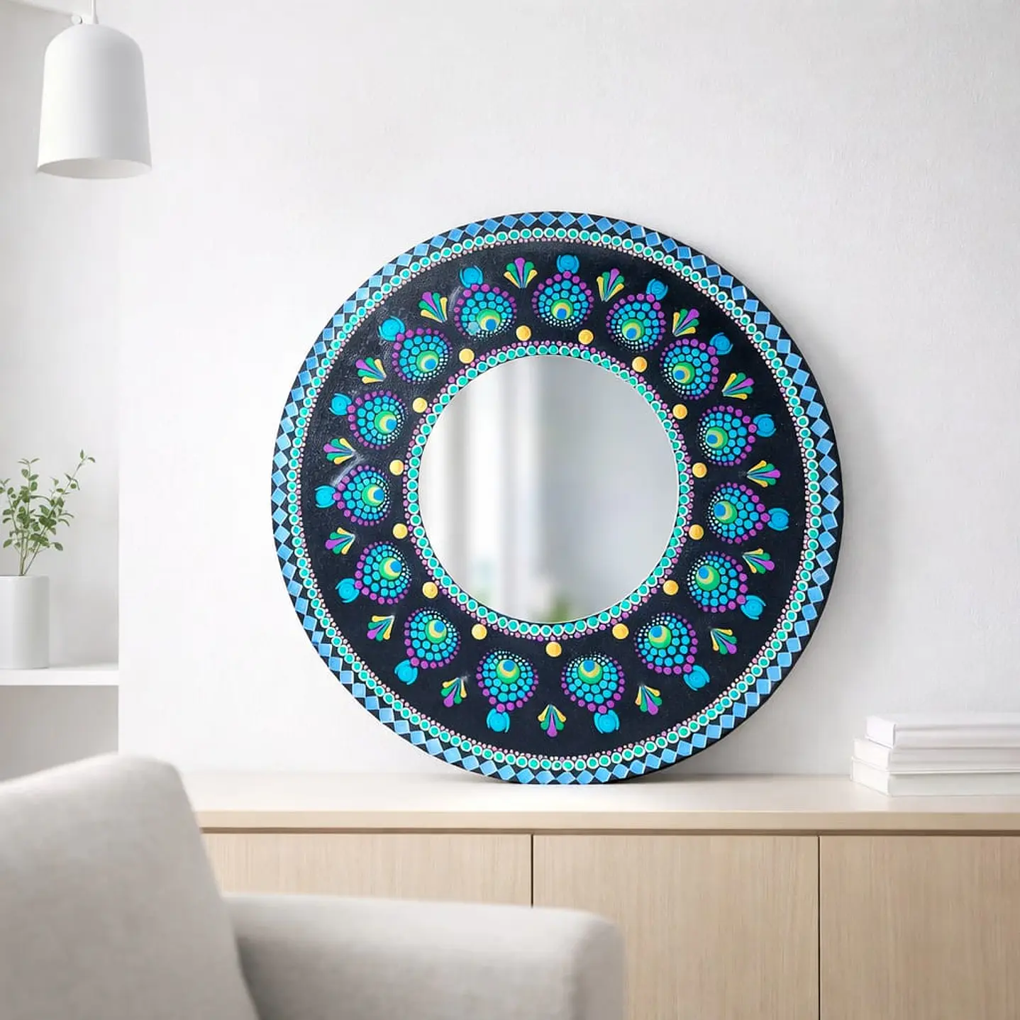 ESPEJO MANDALA NATURE 45 CM 1