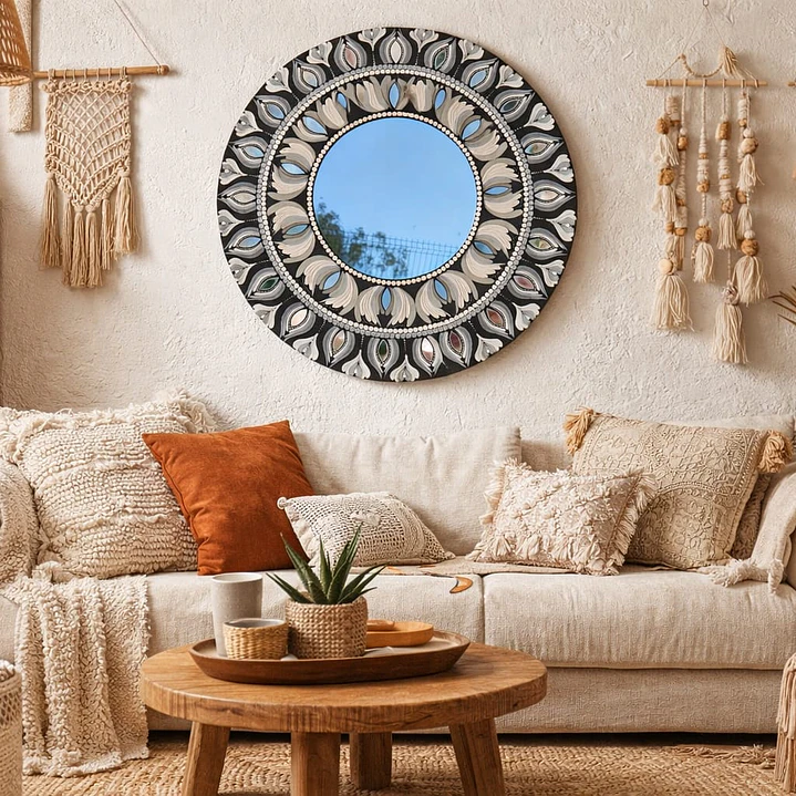 ESPEJO BIANCO & NERO 45 cm 1