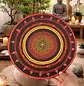 MANDALA GEOMETRIA ROJO 30 CM - Miniatura 1