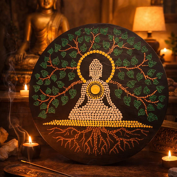 MANDALA DE PARED BUDHA 30 CM 1