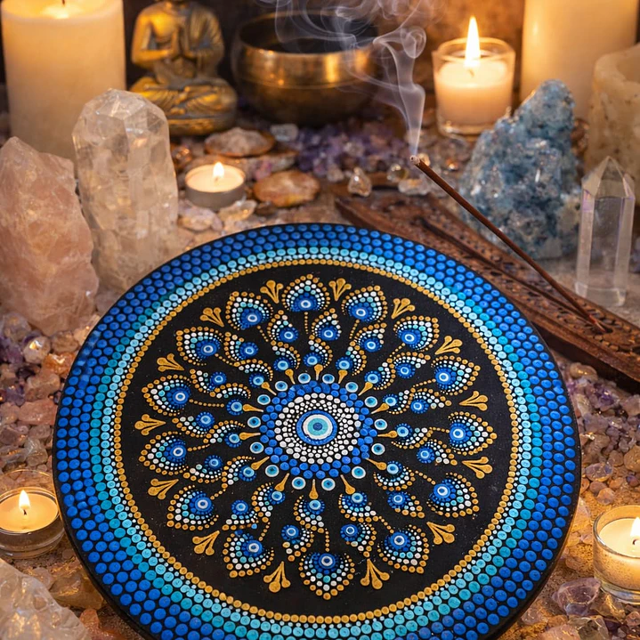 MANDALA PARED OJOS TURCOS 30 CM 1