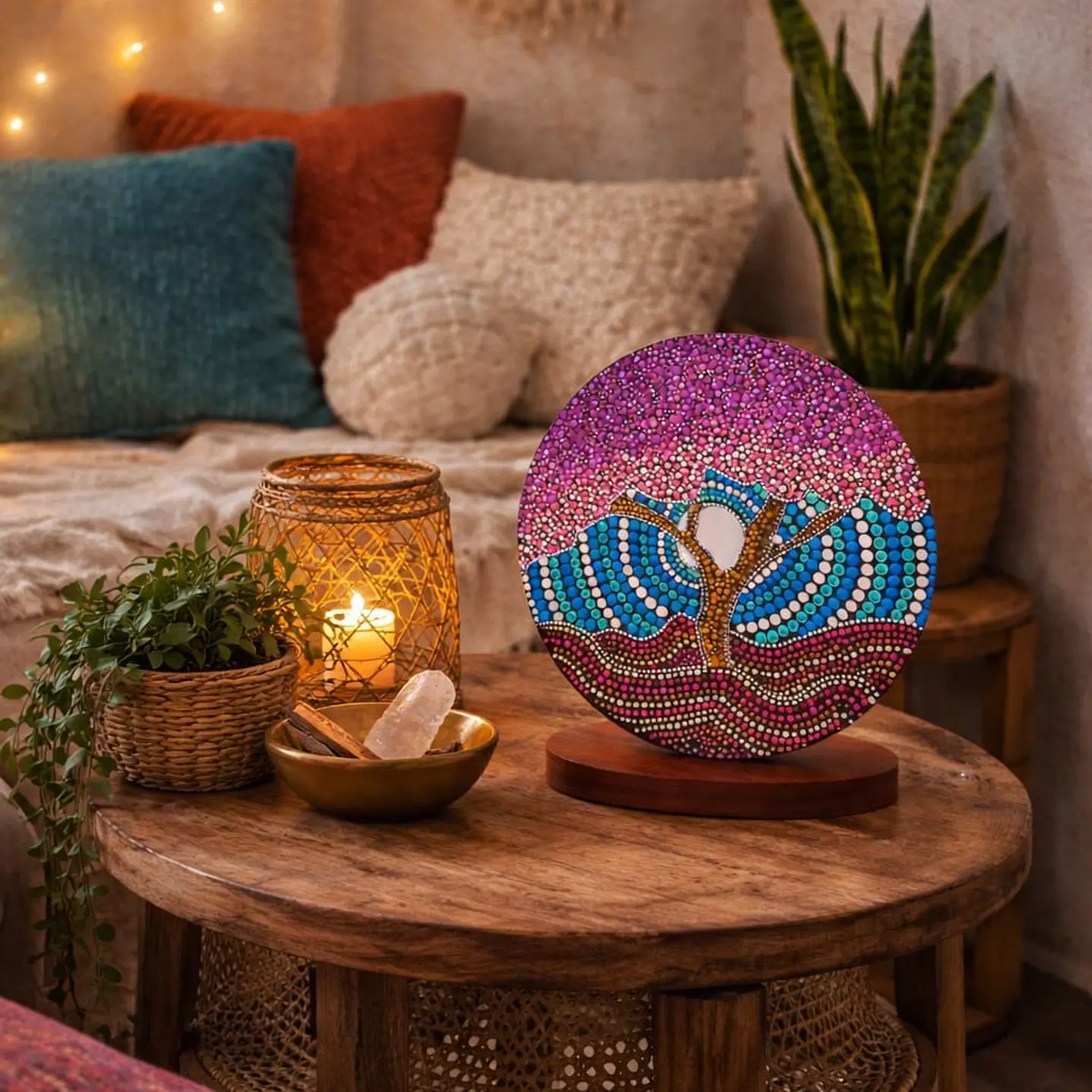 MANDALA ÁRBOL DE LA VIDA PRIMAVERA 20 CM 1