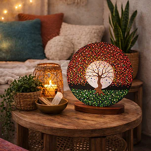 MANDALA ÁRBOL DE LA VIDA LUNA 20 CM