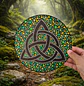 MANDALA TRISKEL VERDE 20 CM - Miniatura 1