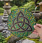MANDALA TRISKEL VERDE 20 CM - Miniatura 2