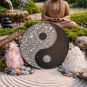 MANDALA YING YANG 20 CM