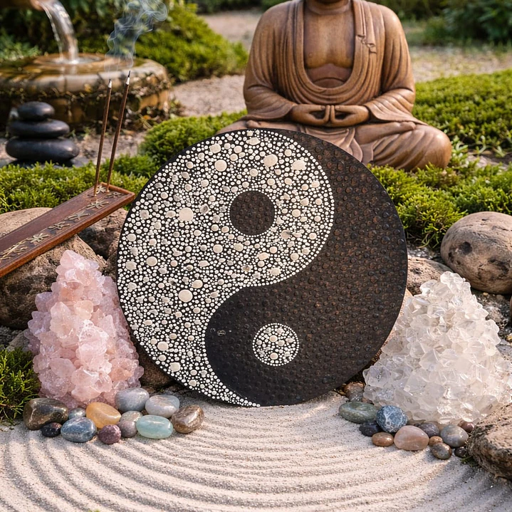 MANDALA YING YANG 20 CM 1