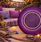 MANDALA FLOR DE LA VIDA MORADO 45 CM - Miniatura 1