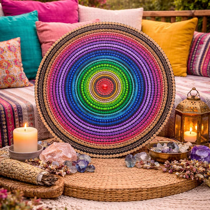 MANDALA ARCOIRIS 45 CM 2