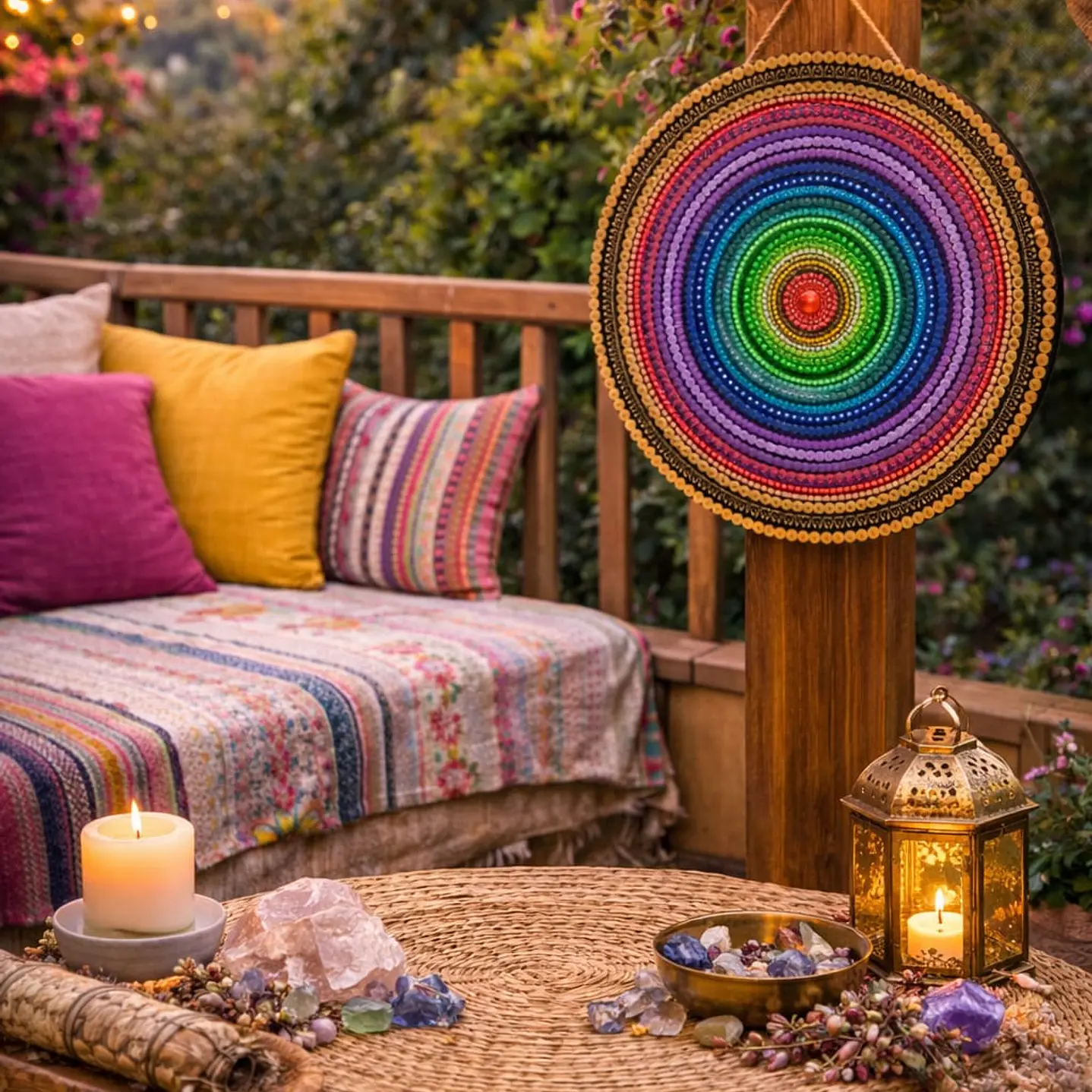 MANDALA ARCOIRIS 45 CM 3