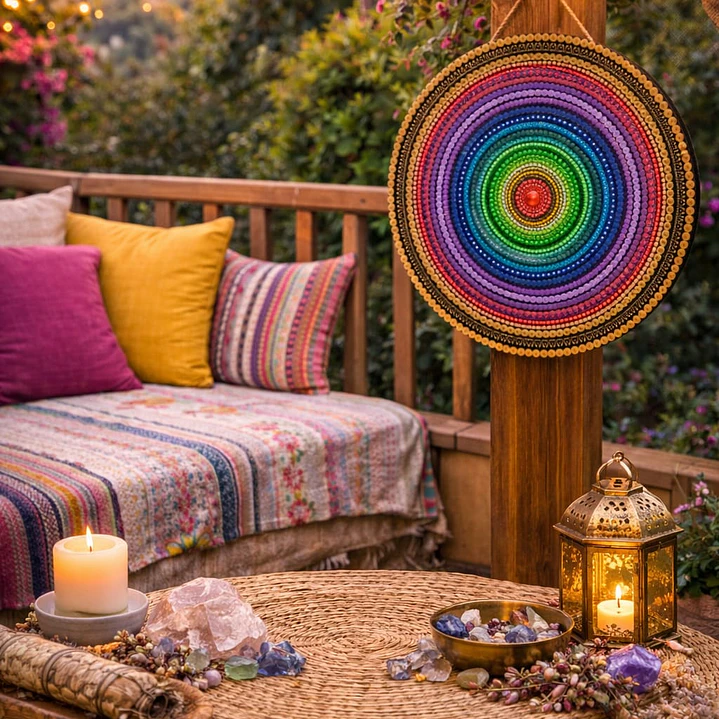 MANDALA ARCOIRIS 45 CM 3