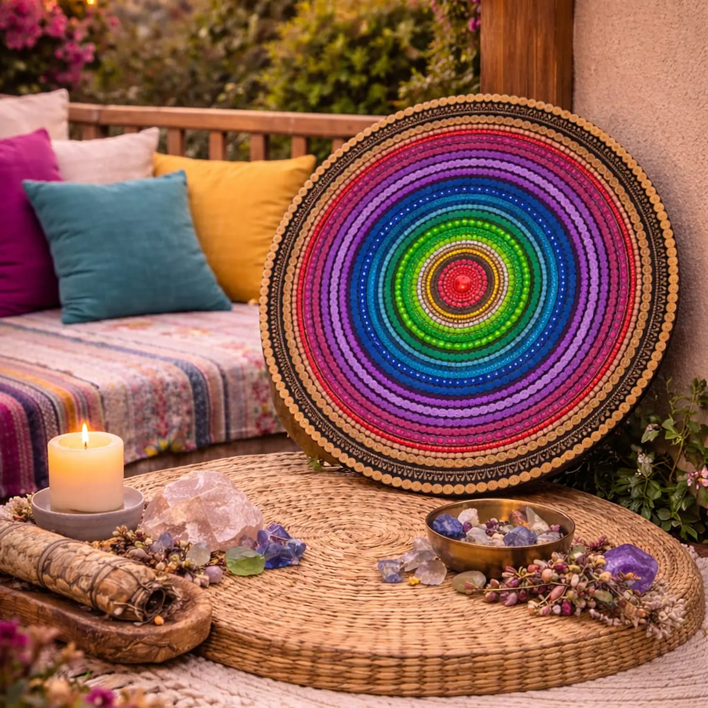 MANDALA ARCOIRIS 45 CM 1