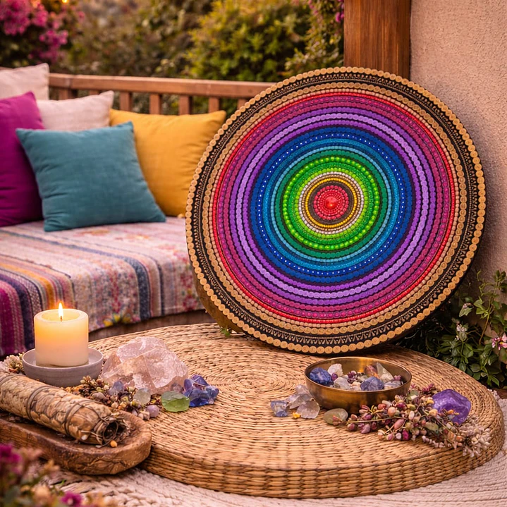MANDALA ARCOIRIS 45 CM 1