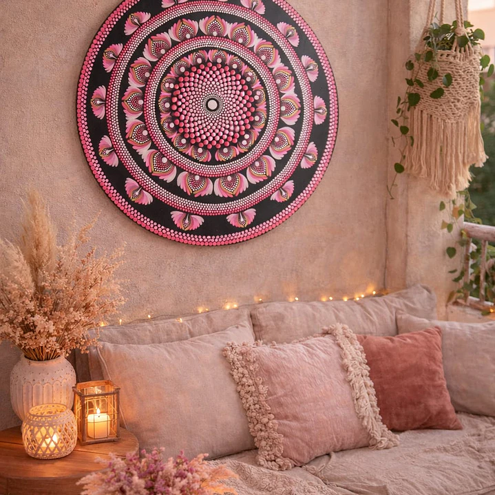 MANDALA DE PARED FLOR DE LOTO 45 CM 1