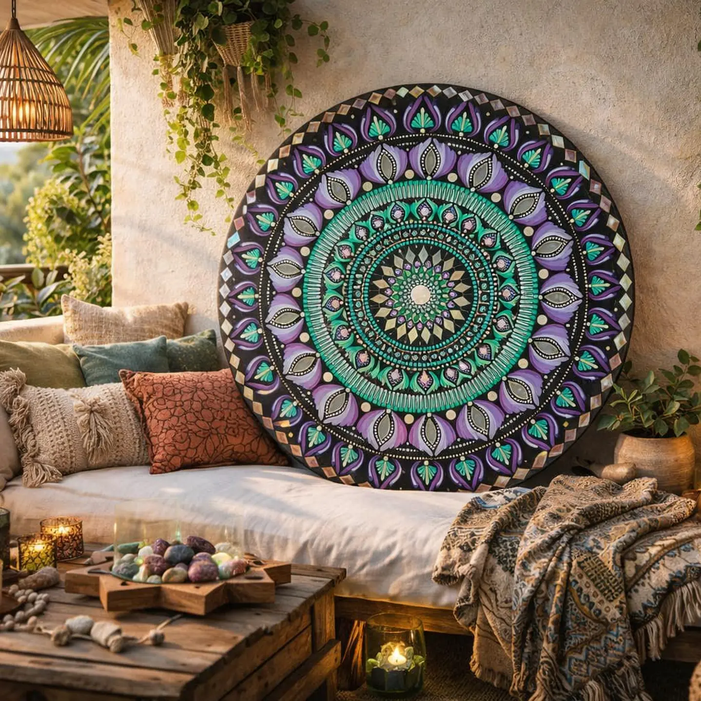 MANDALA LLAMA VIOLETA 1
