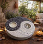 PORTA VELAS MANDALA YING YANG 20 CM - Miniatura 1
