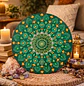 MANDALA VERDE INDIA 30 CM - Miniatura 1
