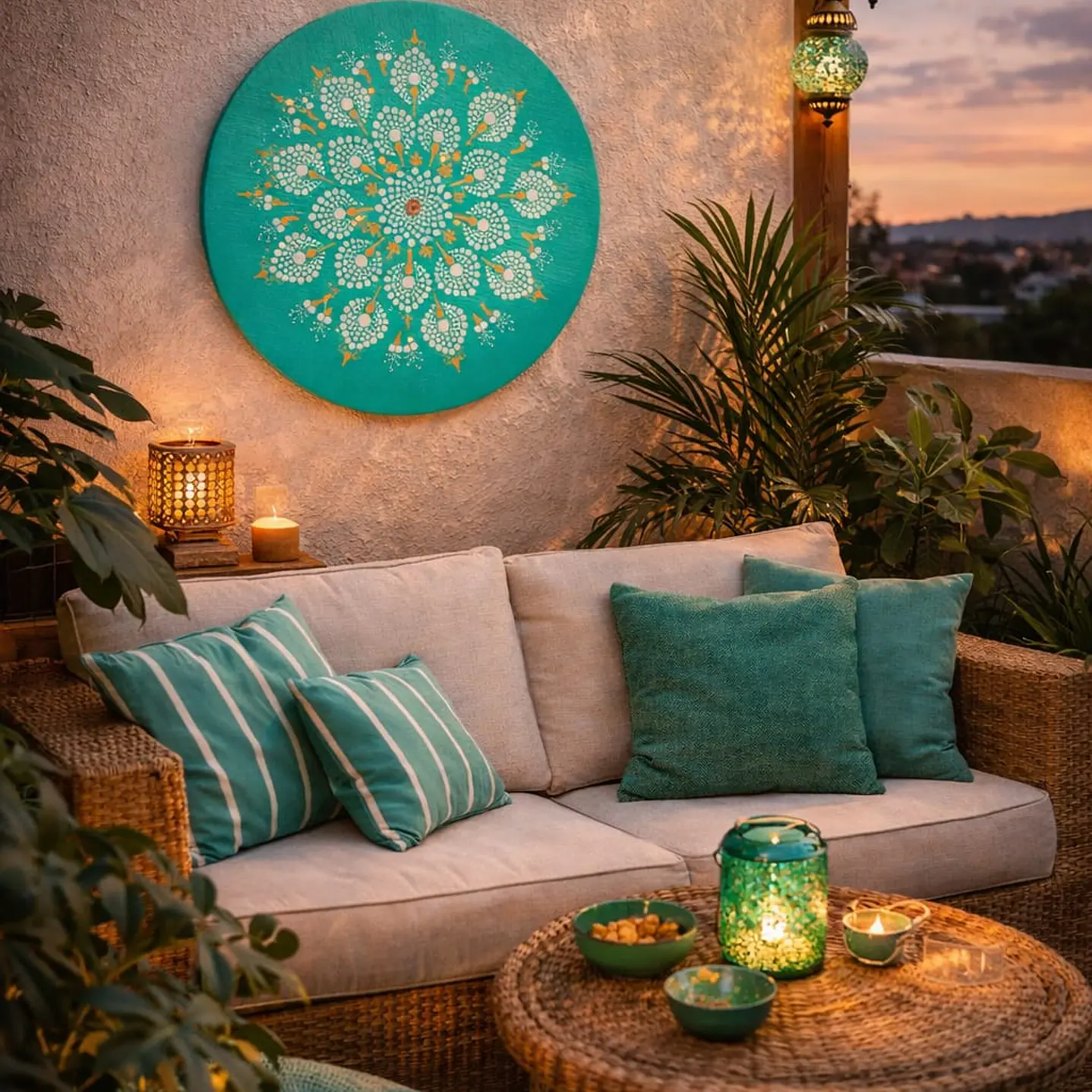 MANDALA FLOR CELESTE 30 CM 1