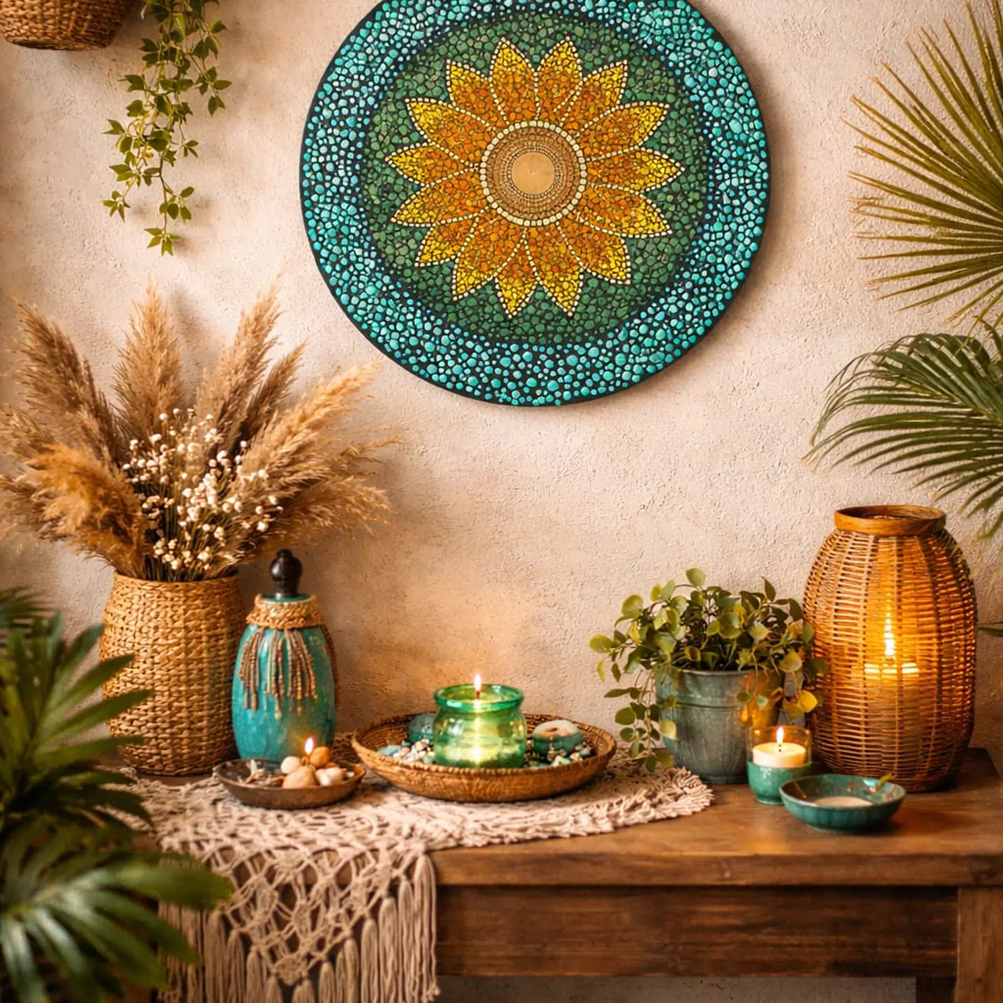 MANDALA GIRASSOL 30 CM 1