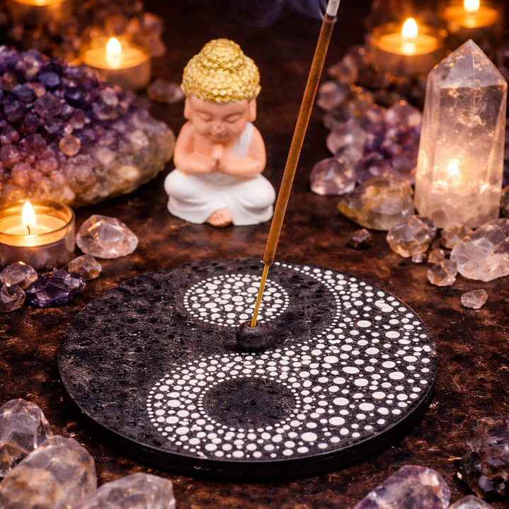 INCENSÁRIO YING YANG 10 CM 1