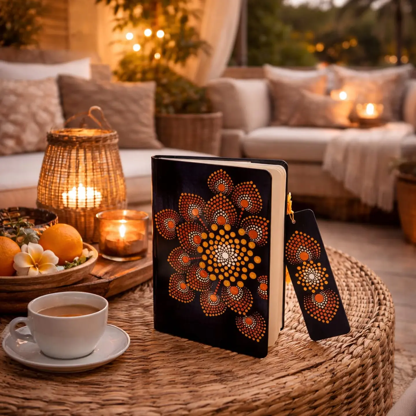 LIBRETA FLOR NARANJA 1