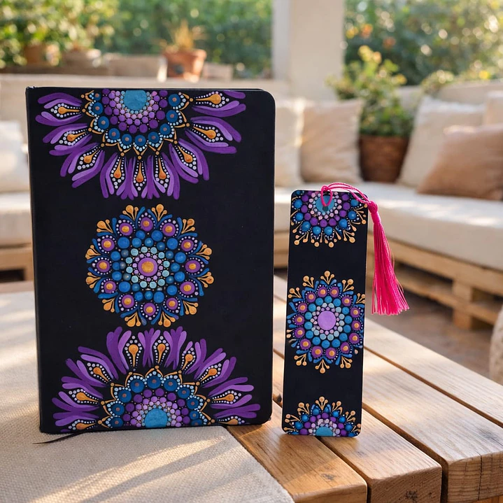 libreta mandala purple 1