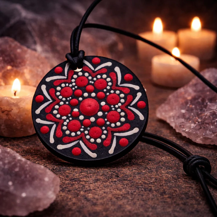 COLGANTE ROJO Y BLANCO 1