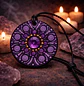 COLGANTE MORADO CON GEMA CENTRAL  - Miniatura 1