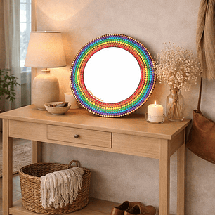 ESPEJO ARCOÍRIS 30 CM