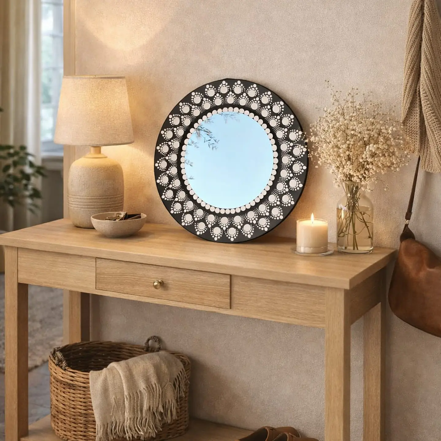 ESPEJO BLACK & WHITE 30 CM 1