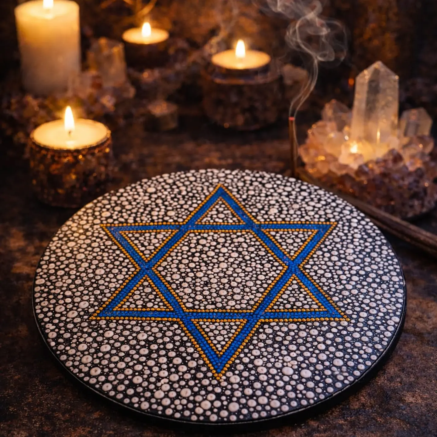 MANDALA ESTRELLA DE DAVID 20 CM  1