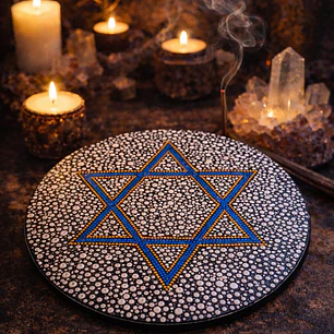 MANDALA ESTRELLA DE DAVID 20 CM 