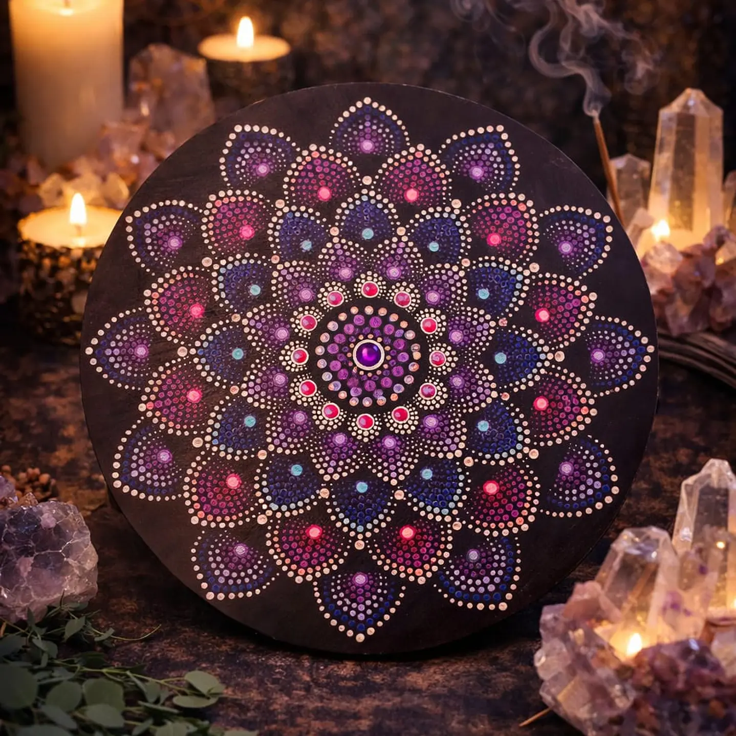 MANDALA FLOR AMATISTA 30 CM 1