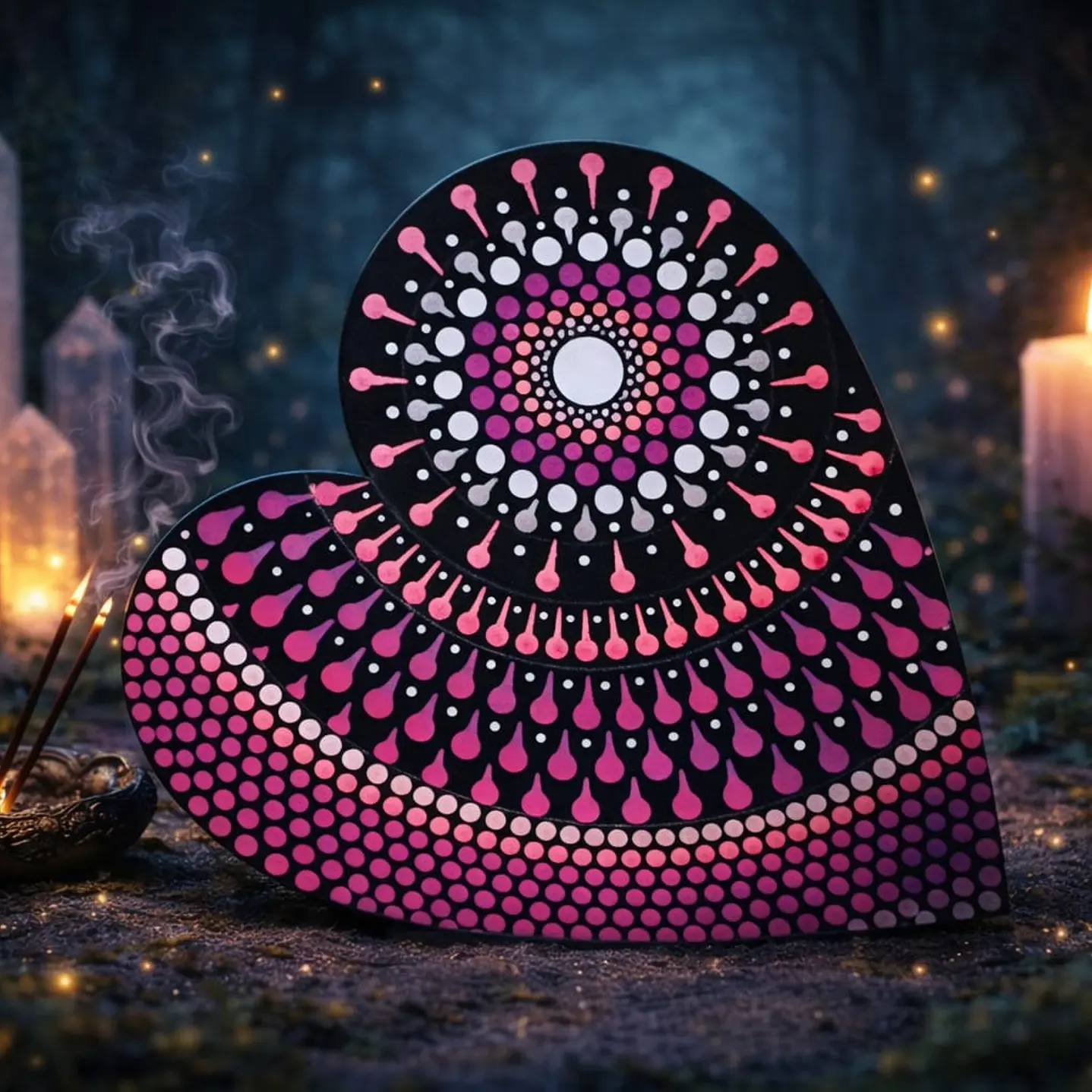 CORAZÓN MANDALA BURDEUS 15 X 14 CM 1