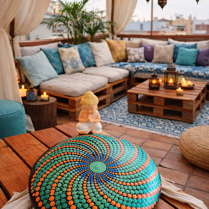 PIEDRA MANDALA MOLINO 15 CM 1