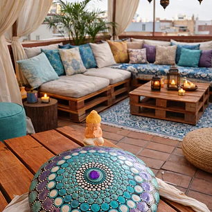 PIEDRA MANDALA PLANETAS 15 CM