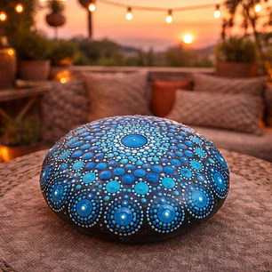 PIEDRA MANDALA 10 CM FALTA ENVIO/ NOMBRE