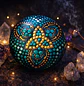 PIEDRA MANDALA CELTA 10 CM - Miniatura 1