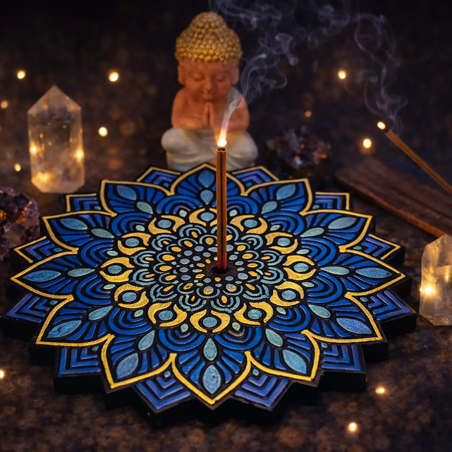 INCENSÁRIO AZUL 14 cm 1