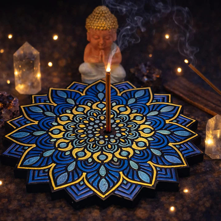 INCENSÁRIO AZUL 14 cm 1