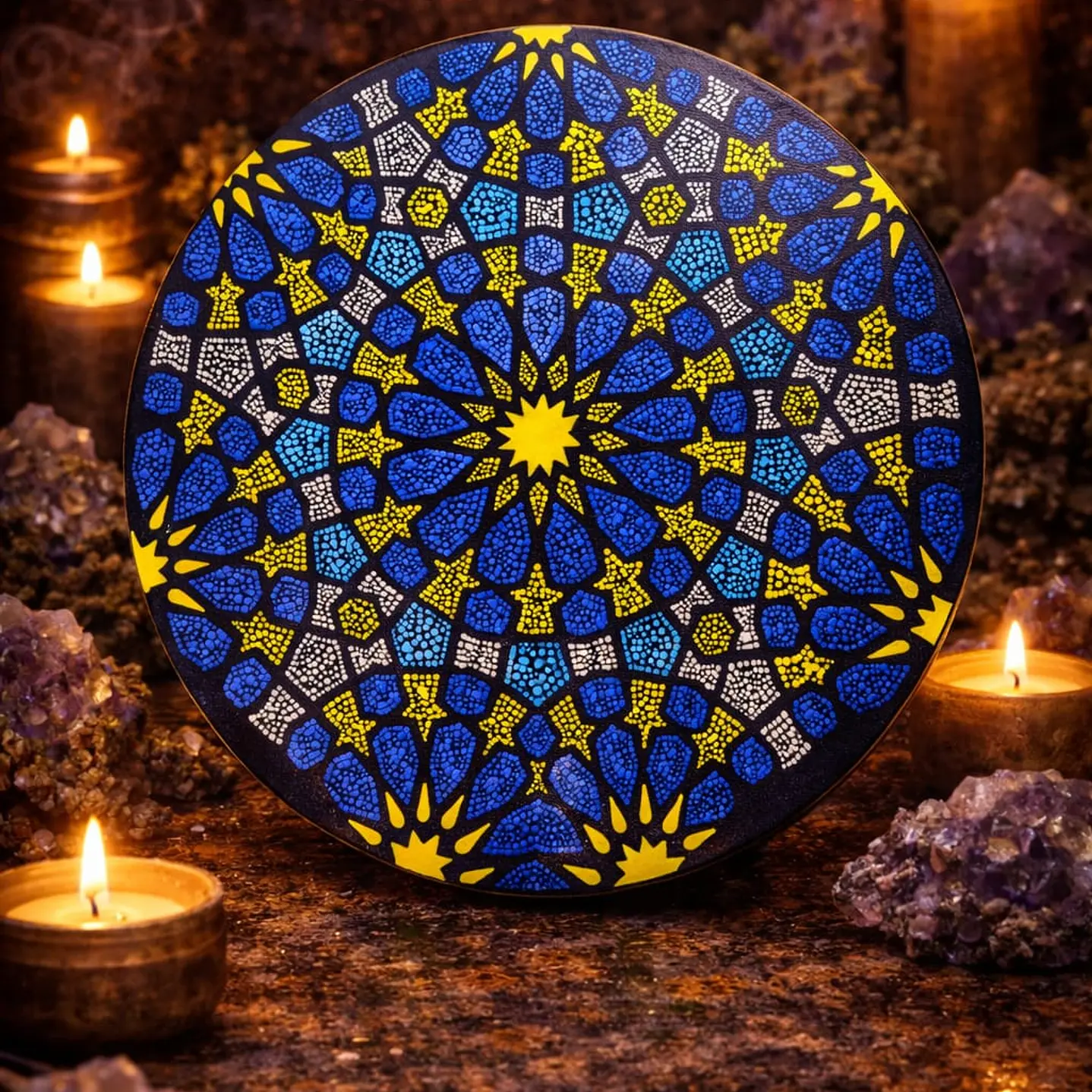 MANDALA GEOMETRIA ÁRABE 20 CM  2