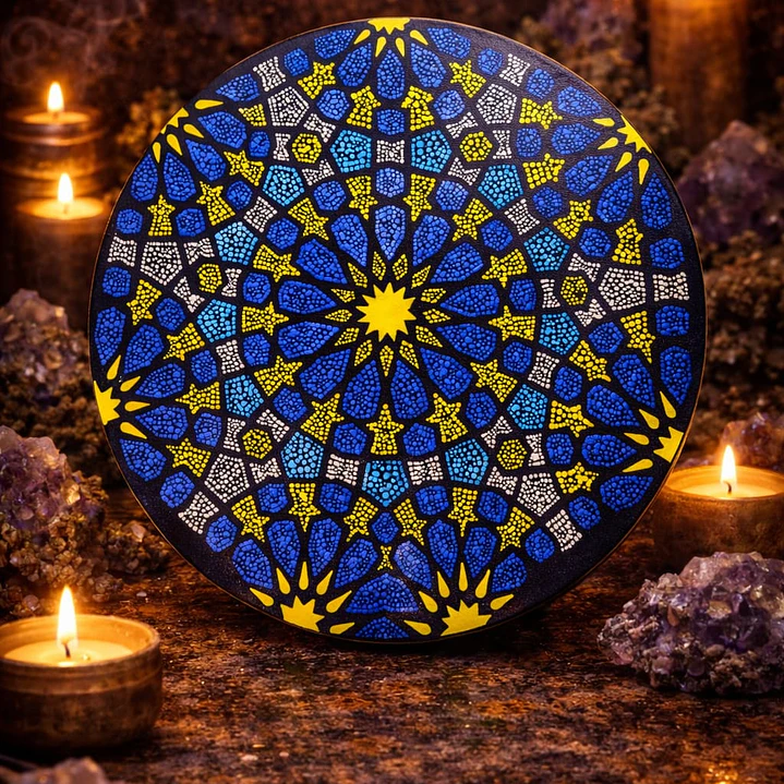 MANDALA GEOMETRIA ÁRABE 20 CM  2