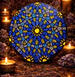 MANDALA GEOMETRIA ÁRABE 20 CM  - Miniatura 2