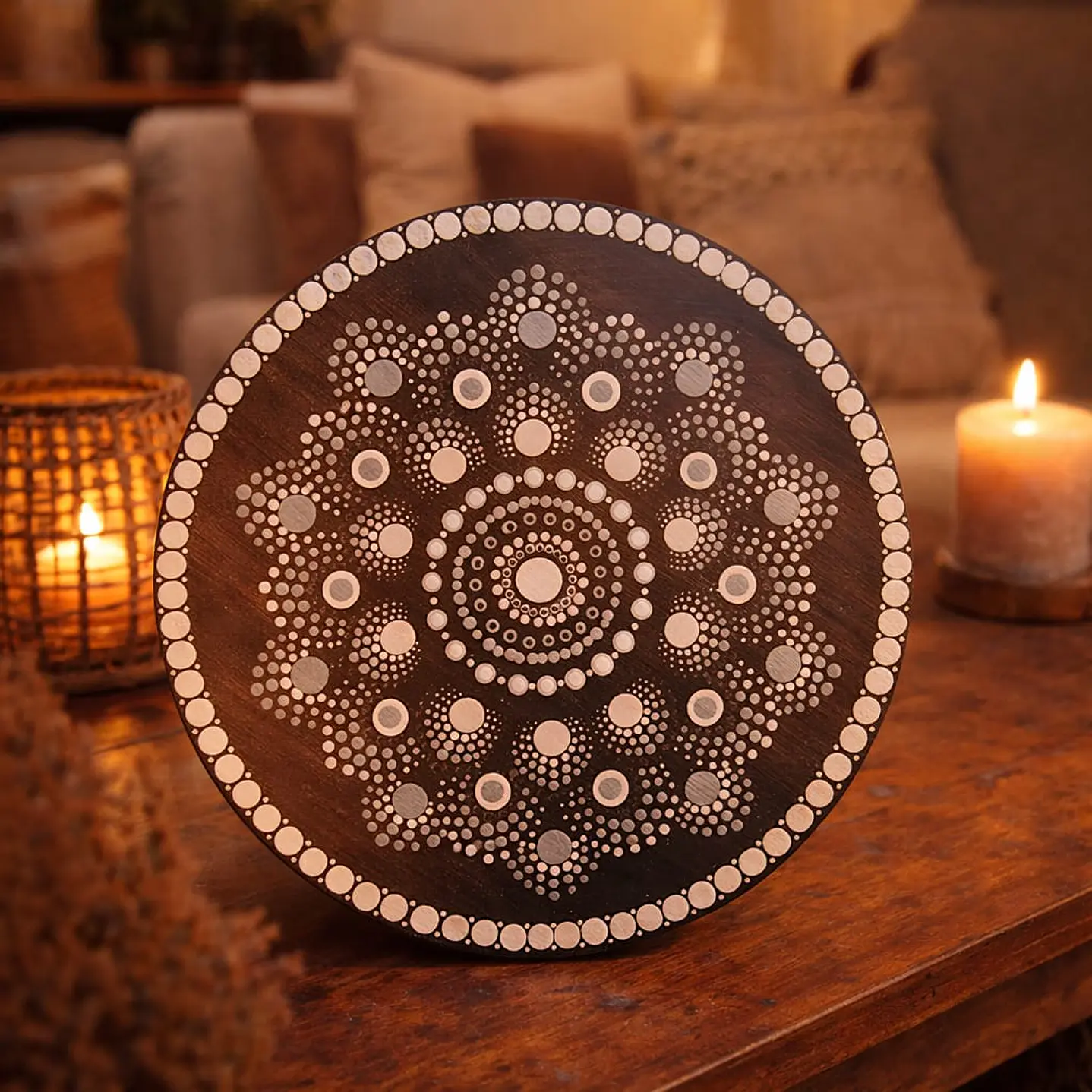 MANDALA BLACK & WHITE 20 CM 1