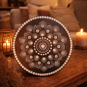 MANDALA BLACK & WHITE 20 CM