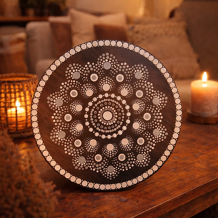 MANDALA BLACK & WHITE 20 CM 1