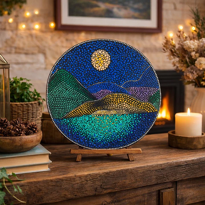 MANDALA PAISAJE LUNA 20 CM 1