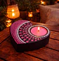 PORTA VELAS CORAZÓN ROSÉ 10 cm - Miniatura 1