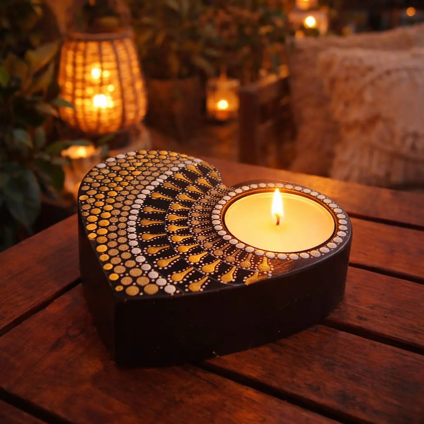 PORTA VELAS GOLD 10 cm 1